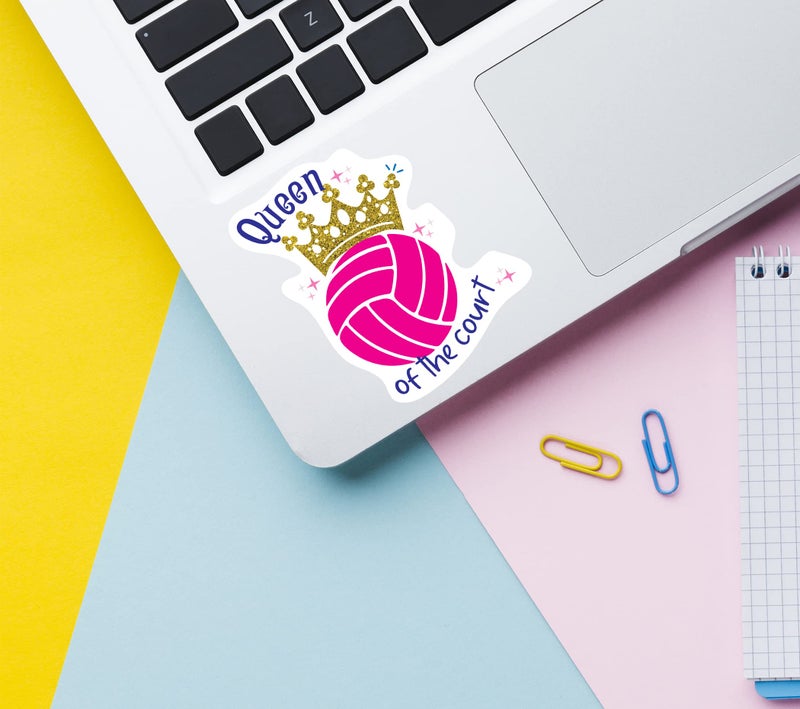 Leann Michael Volleyball Stickers - XL Size - Volleyball Gifts for Teen Girls, Boys, Teams - Work Great As Water Bottle Stickers, Anywhere You Need Decals or Laptop Decals - Image 4